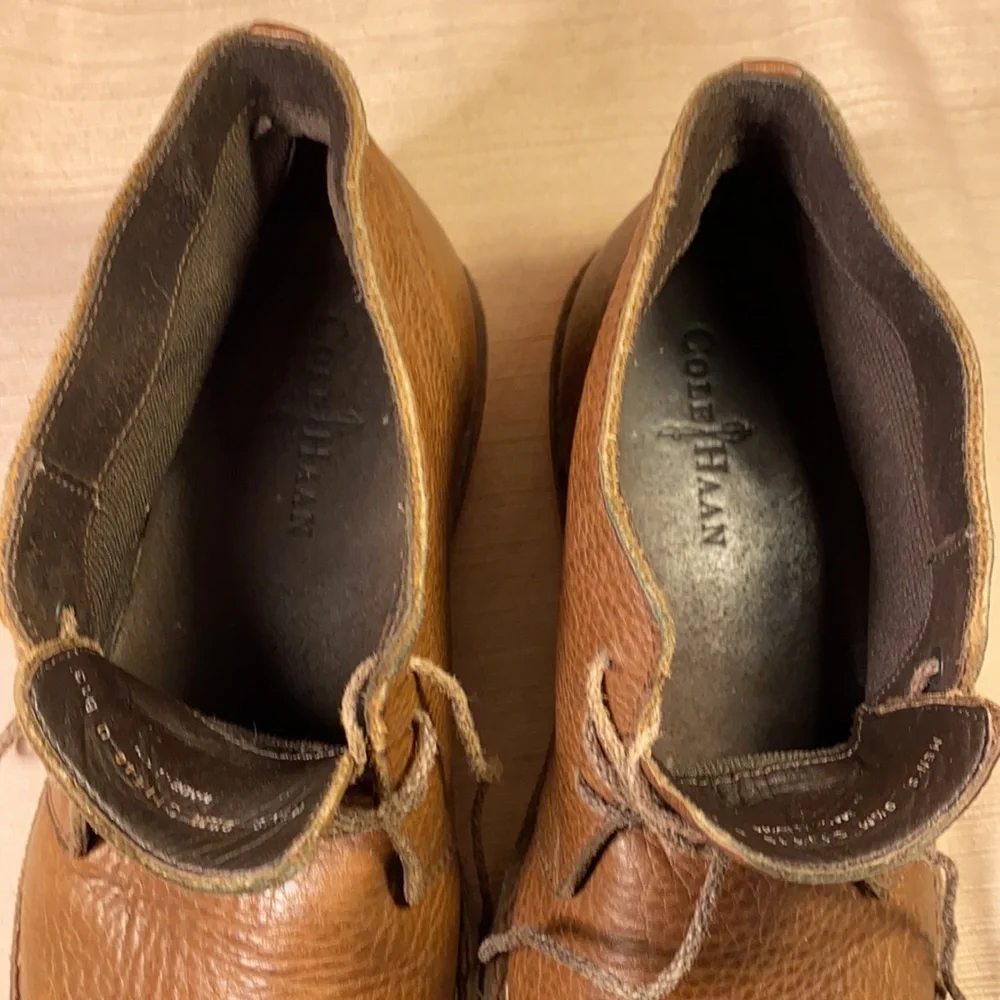 Cole Haan leather lace up leather ankle high